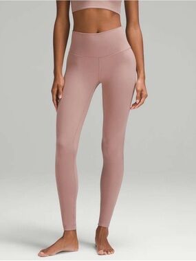 Lululemon Align 25”  High-Rise Pant, Double-Lined Twilight Rose Size 0